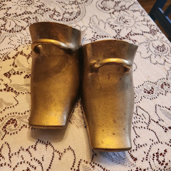 Brass Stirrups, Conquistador, Peruvian, South American, Vintage Equestrian Decor - Picture 3 of 7